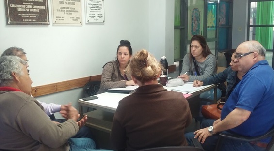 Secretaria de Ambiente y UCES en jornada de trabajo en Centro Comunitario 1