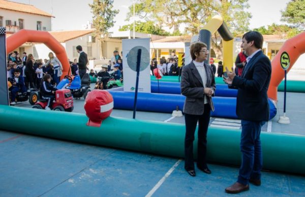 Gustavo Martínez puso en marcha jornadas de educación vial en las escuelas