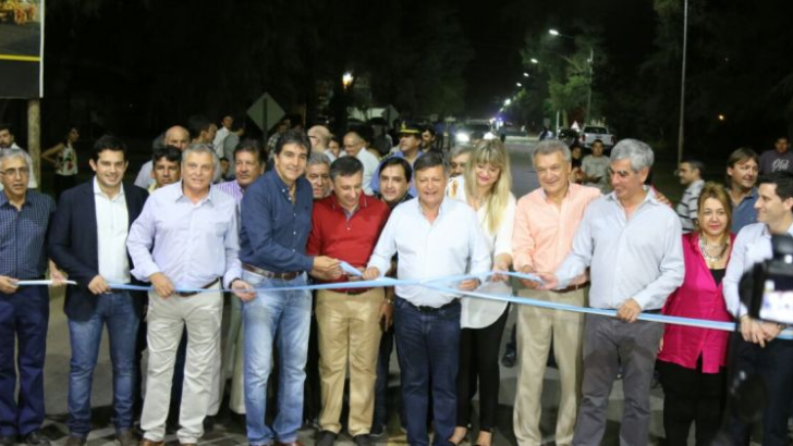 Peppo inauguró la refacción de la calle 51 de acceso a Sáenz Peña