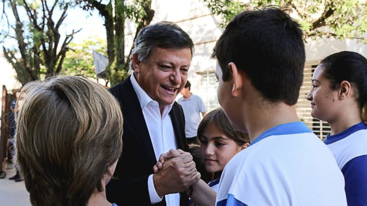 En San Martín, Peppo da inicio a las clases del nivel secundario