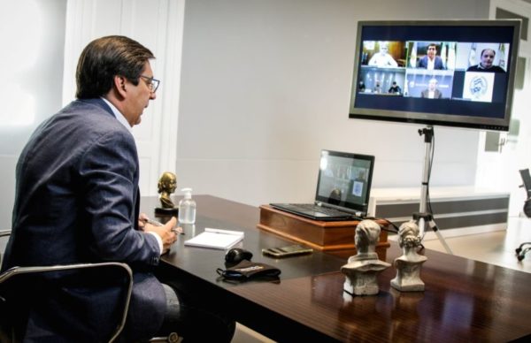 Martínez compartió una videoconferencia con Rodríguez Larreta para analizar acciones y protocolos para la post pandemia 1