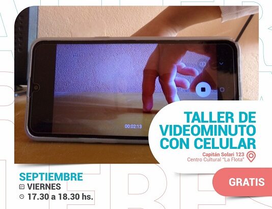 Taller de videominuto en “La Flota”