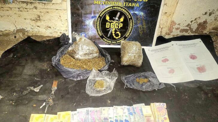 Resistencia: atrapan a dos dealers con 1 kilo 327 gramos de marihuana.