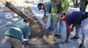 Bienal 2024: reparan veredas y cordones del acceso al Domo del Centenario