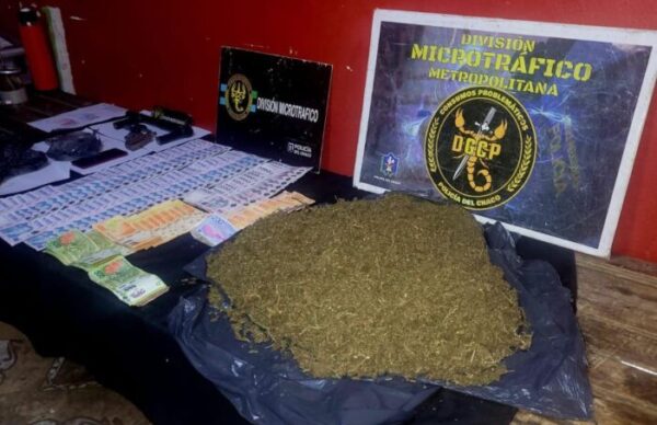 Resistencia: incautan 1 kilo 744 gramos de marihuana en allanamiento narco 2