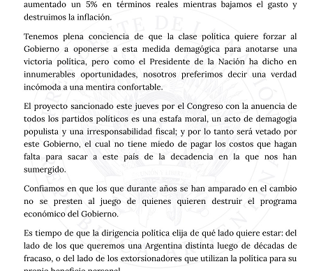 Contra el veto de Javier Milei, cientos de jubilados marchan a Plaza de Mayo 1