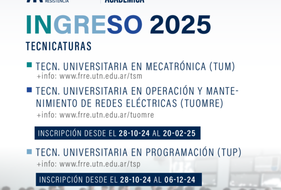 Abren las inscripciones para el ingreso 2025 a la UTN 1